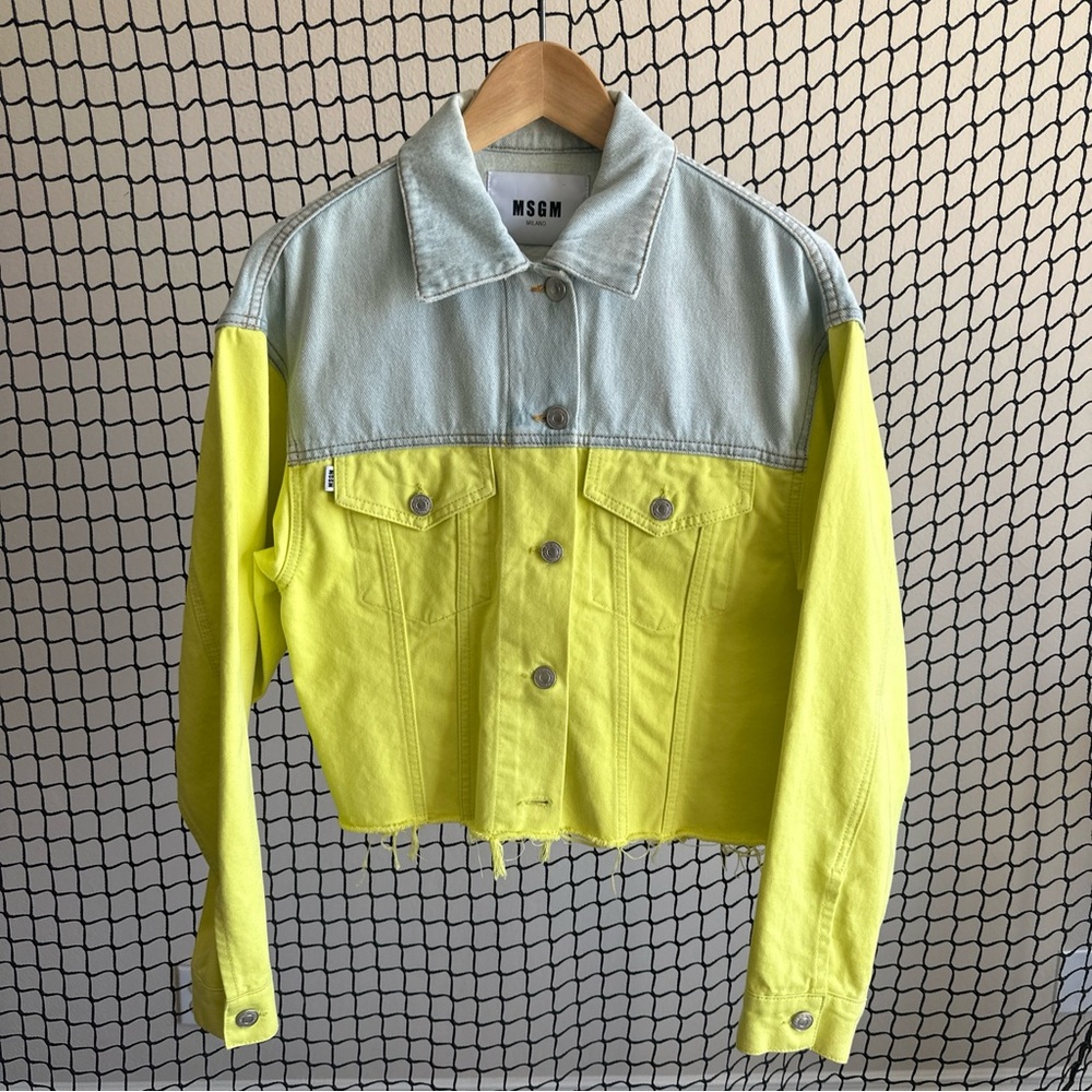 MSGM Pale Blue Denim Jacket